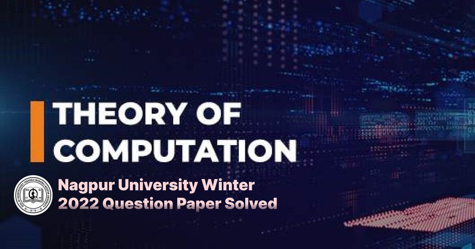Theory of Computation Nagpur University Winter 2022 Question Paper Solved