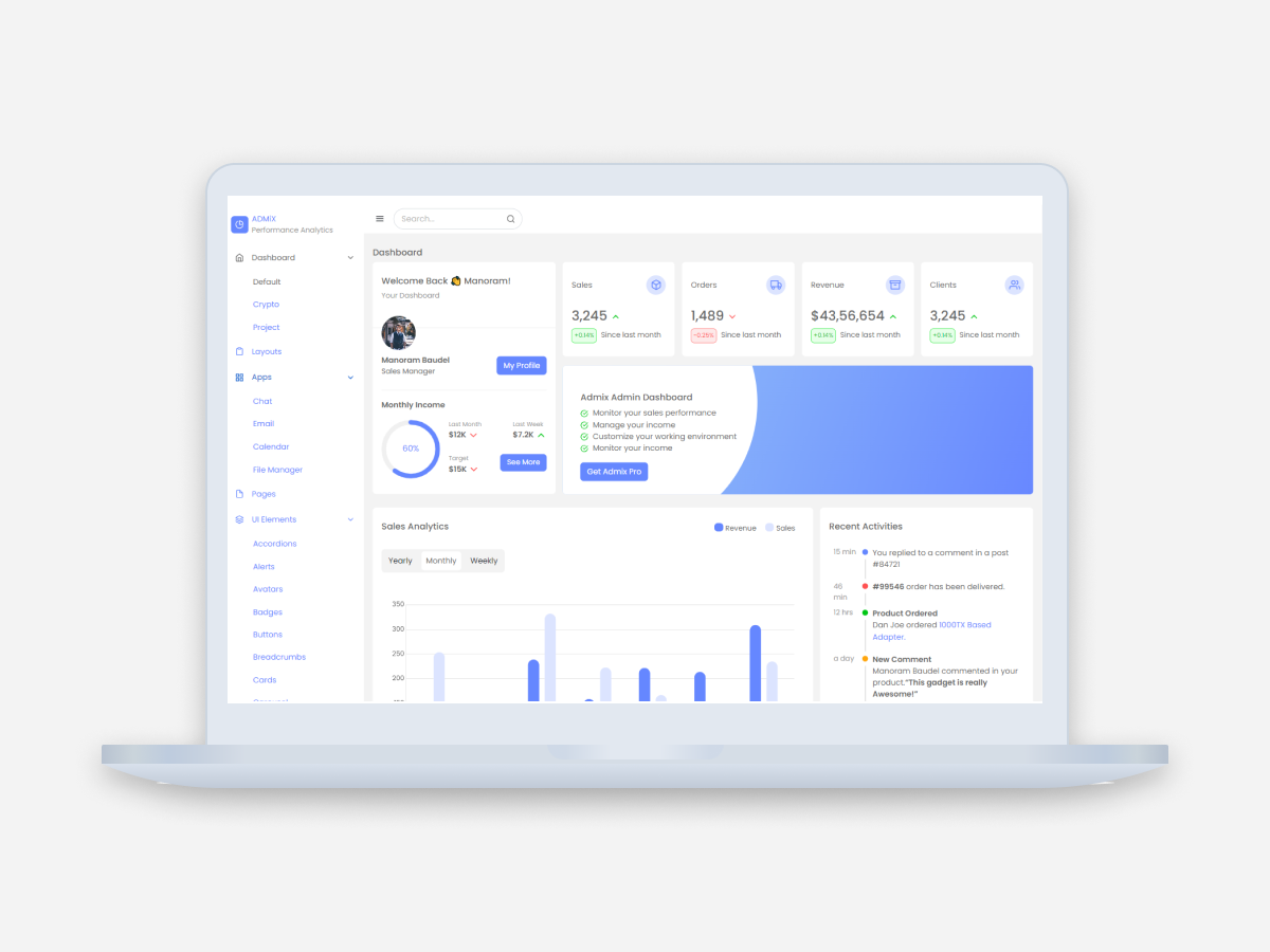 Admix: React-Vite Admin Template