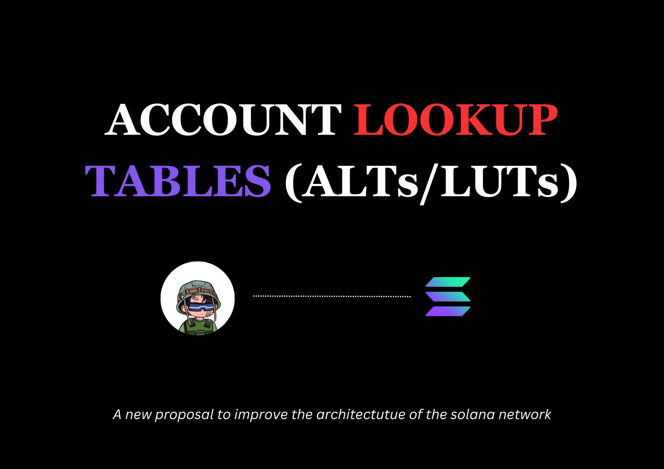 A  Complete Deep Dive on Solana's New Transactional Architecture - How Address Lookup Tables and V0 transactions work.