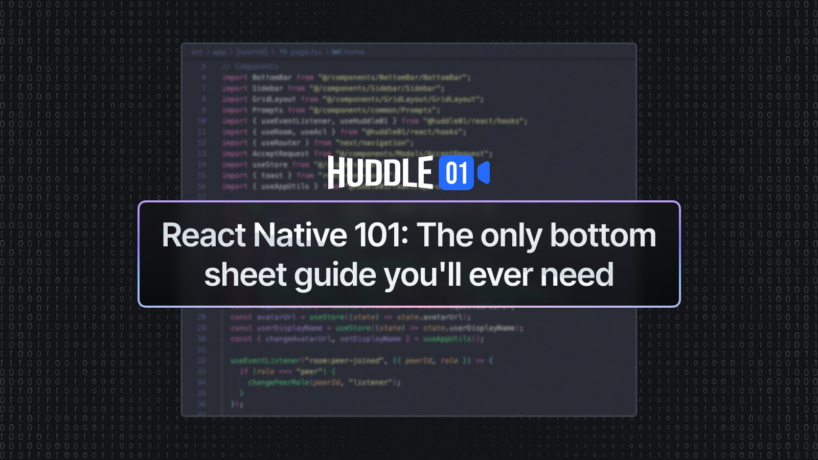 React Native 101: Complete Bottom Sheet Guide