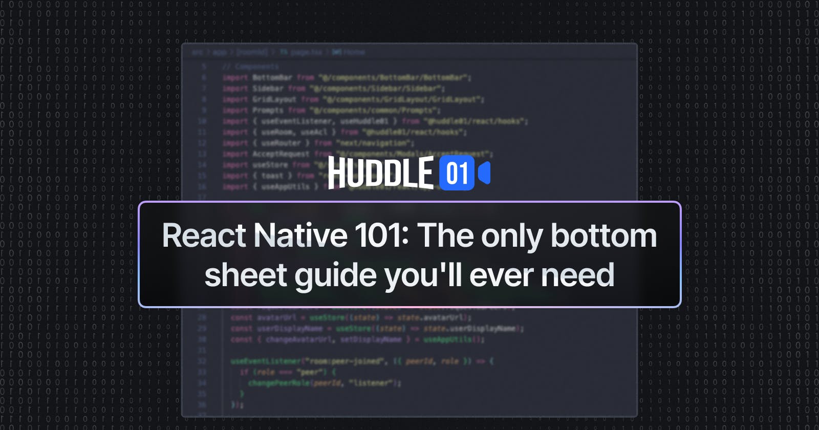 React Native 101: The only bottom sheet guide you'll ever need
