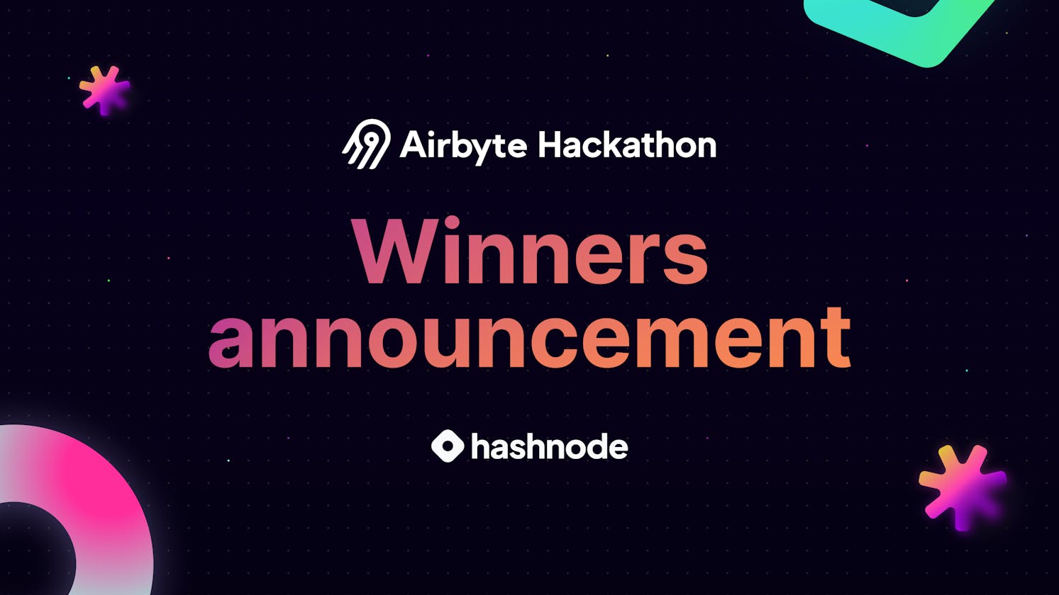 Airbyte x Hashnode Winners