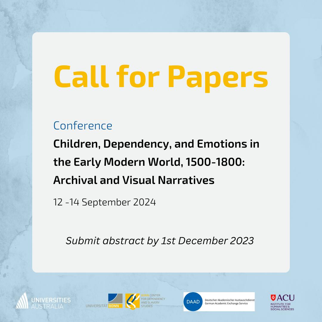 CfP Conference "Children, Dependency, and Emotions in the Early Modern World"