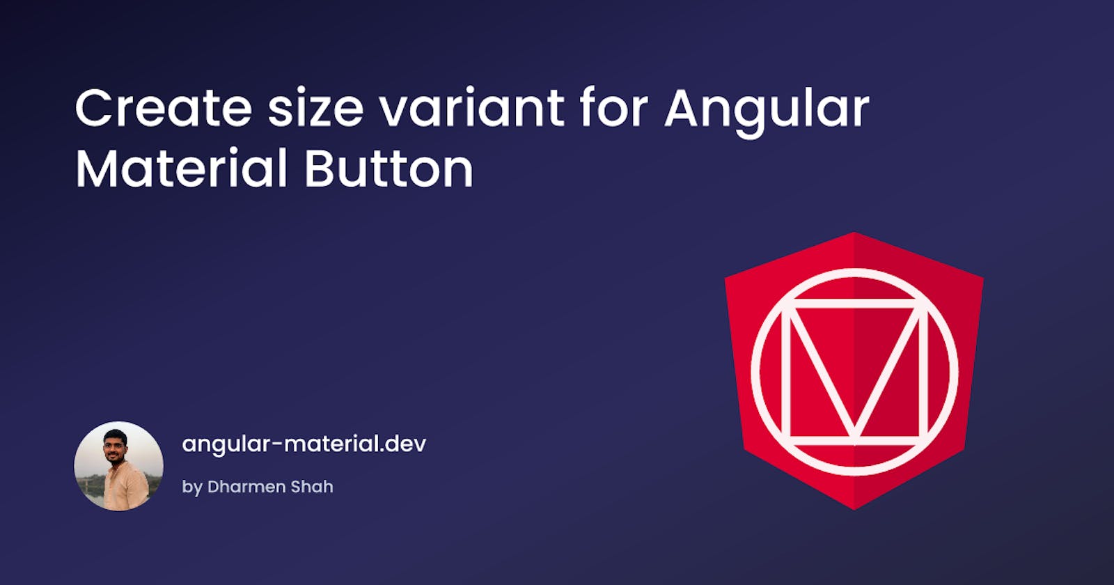Create size variant for Angular Material Button