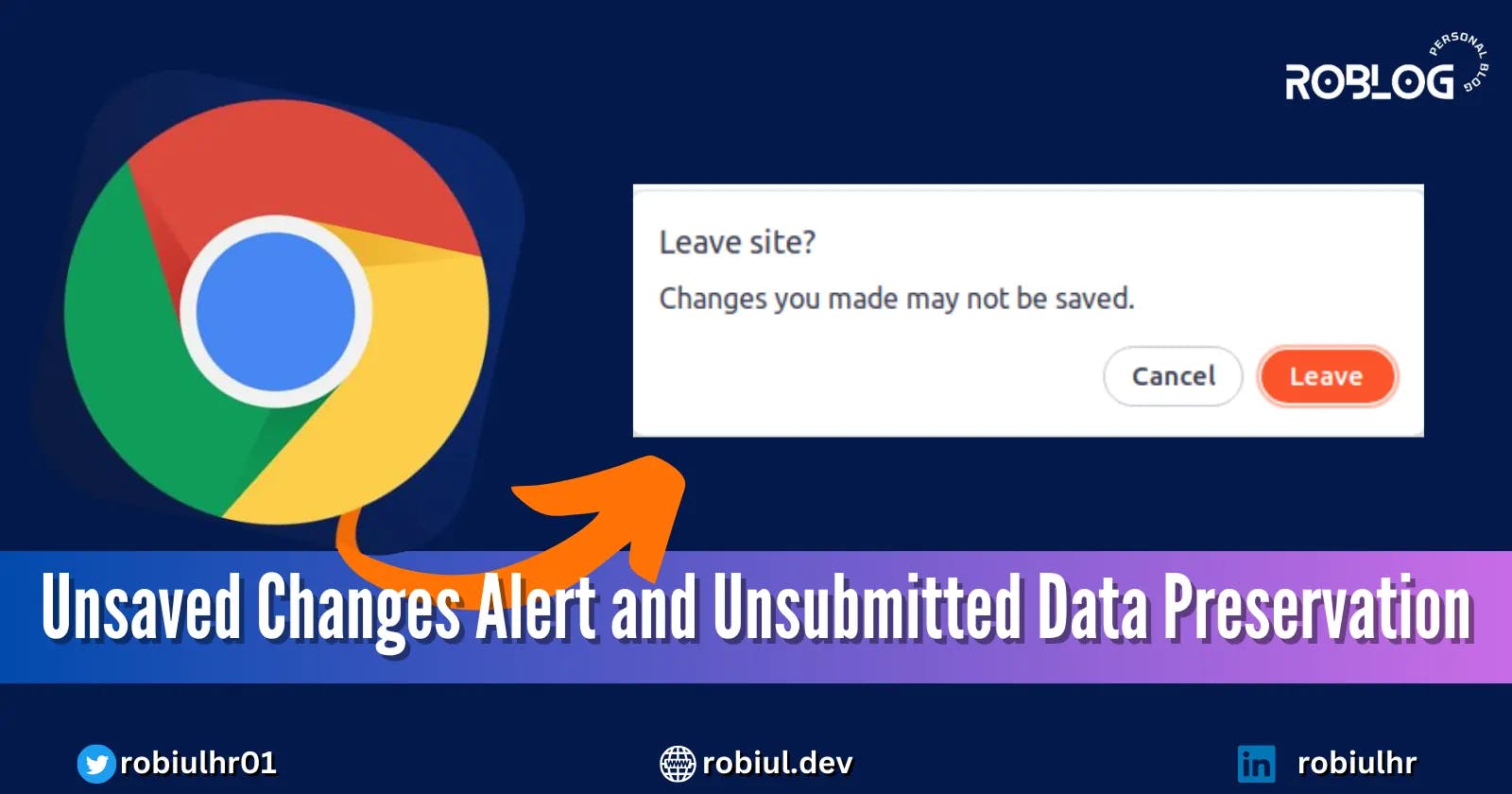 Unsaved Changes Alert and Unsubmitted Data Preservation on Page Exit in React App