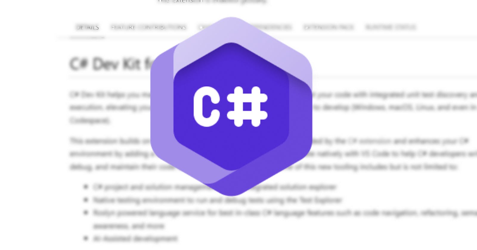 A new VS Code extension: C# Dev Kit