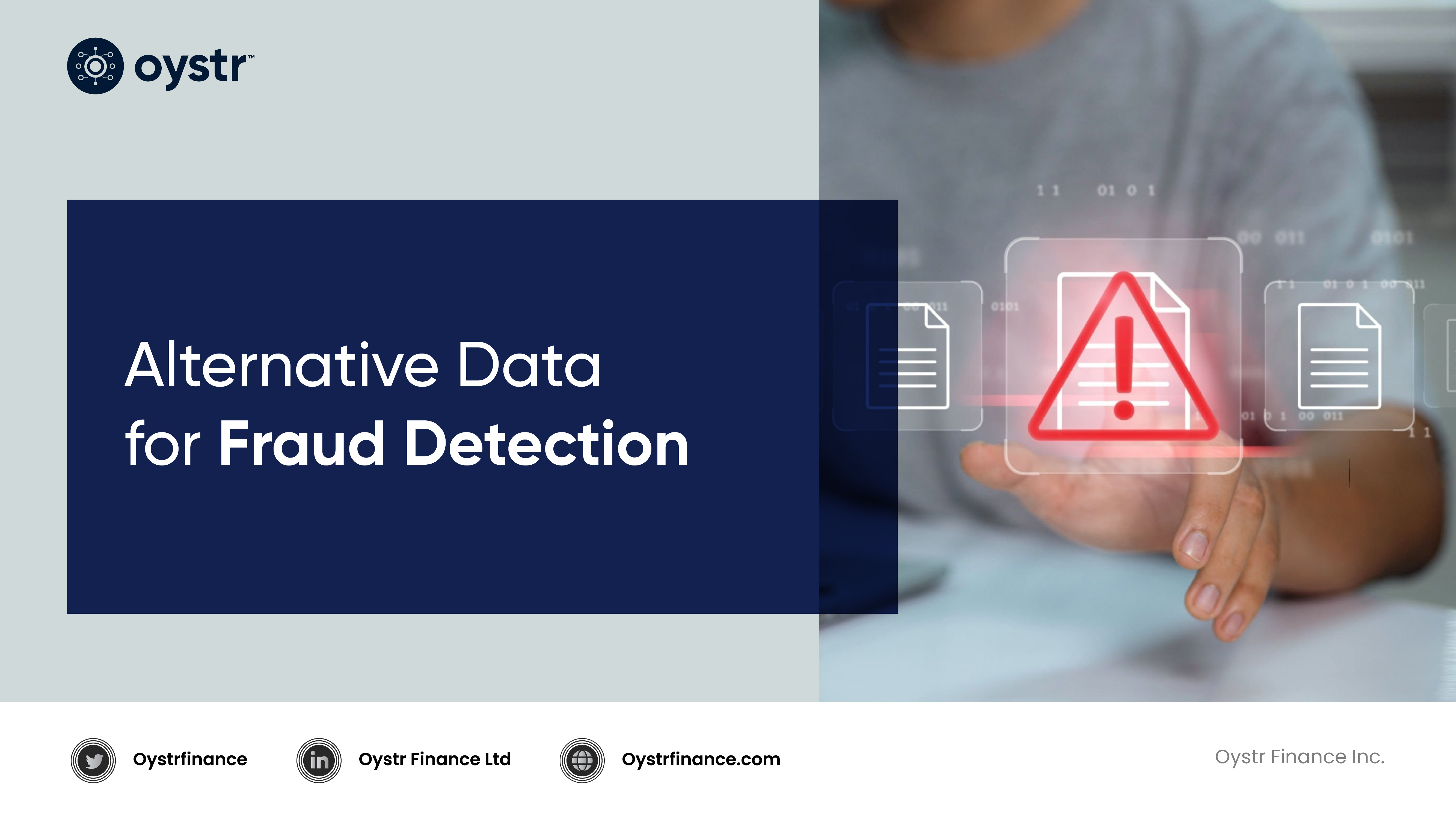 Alternative Data  for Fraud Detection