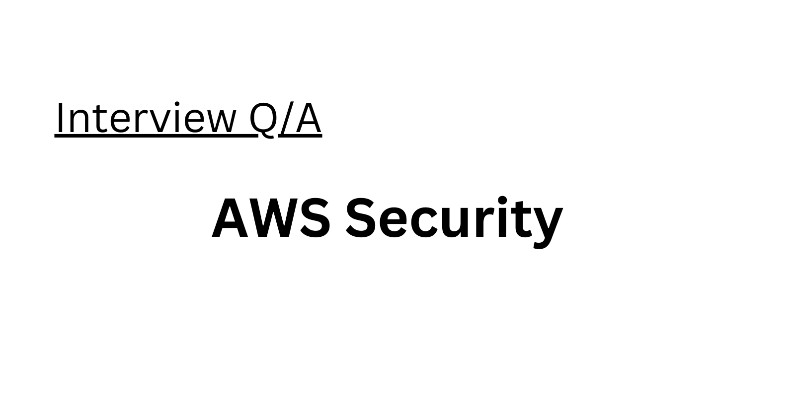 AWS Security Essentials