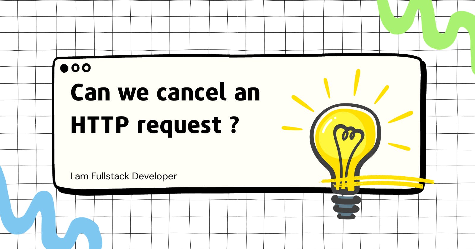 Can we cancel an HTTP request ?