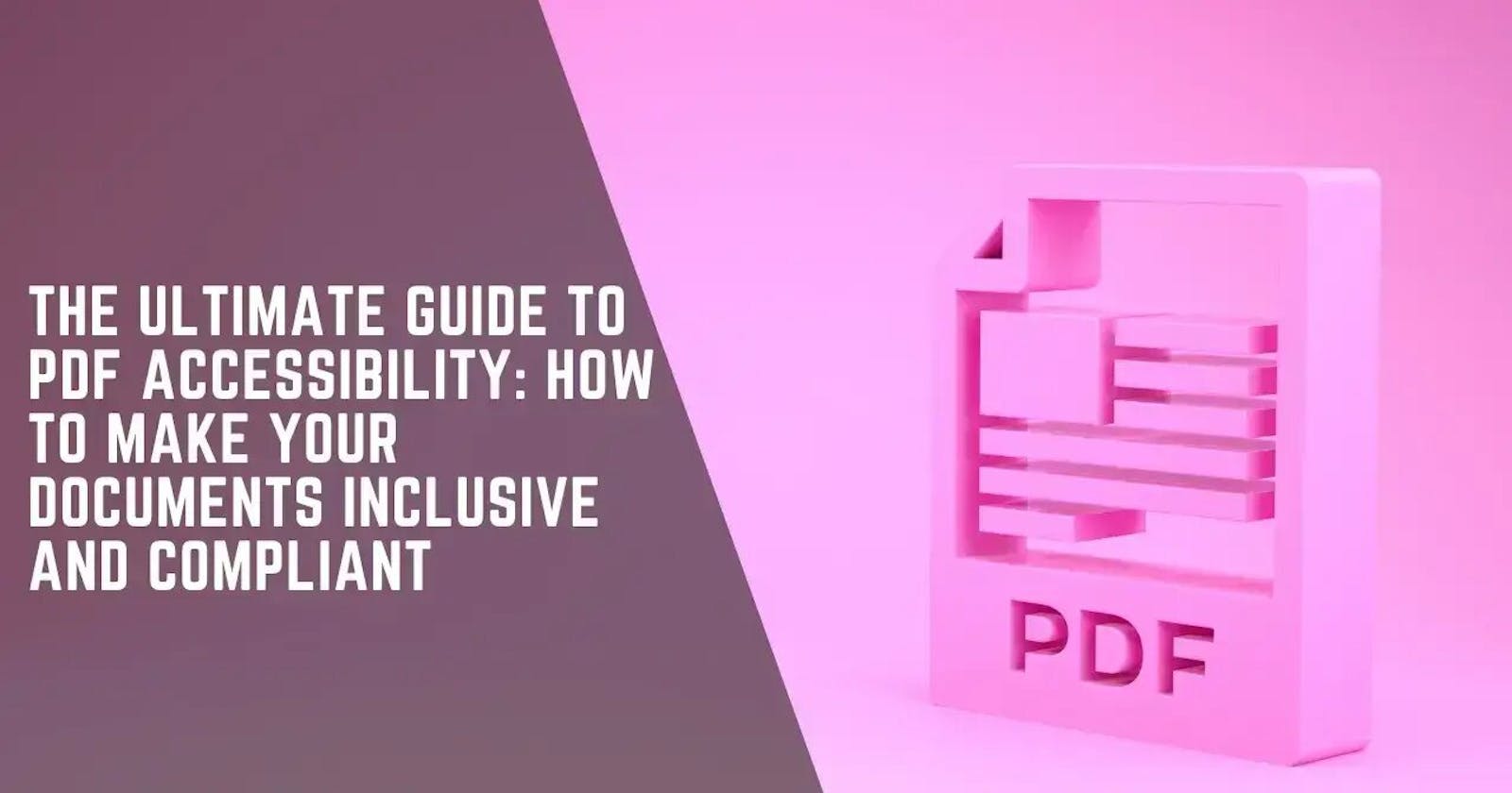 Create Accessible PDFs