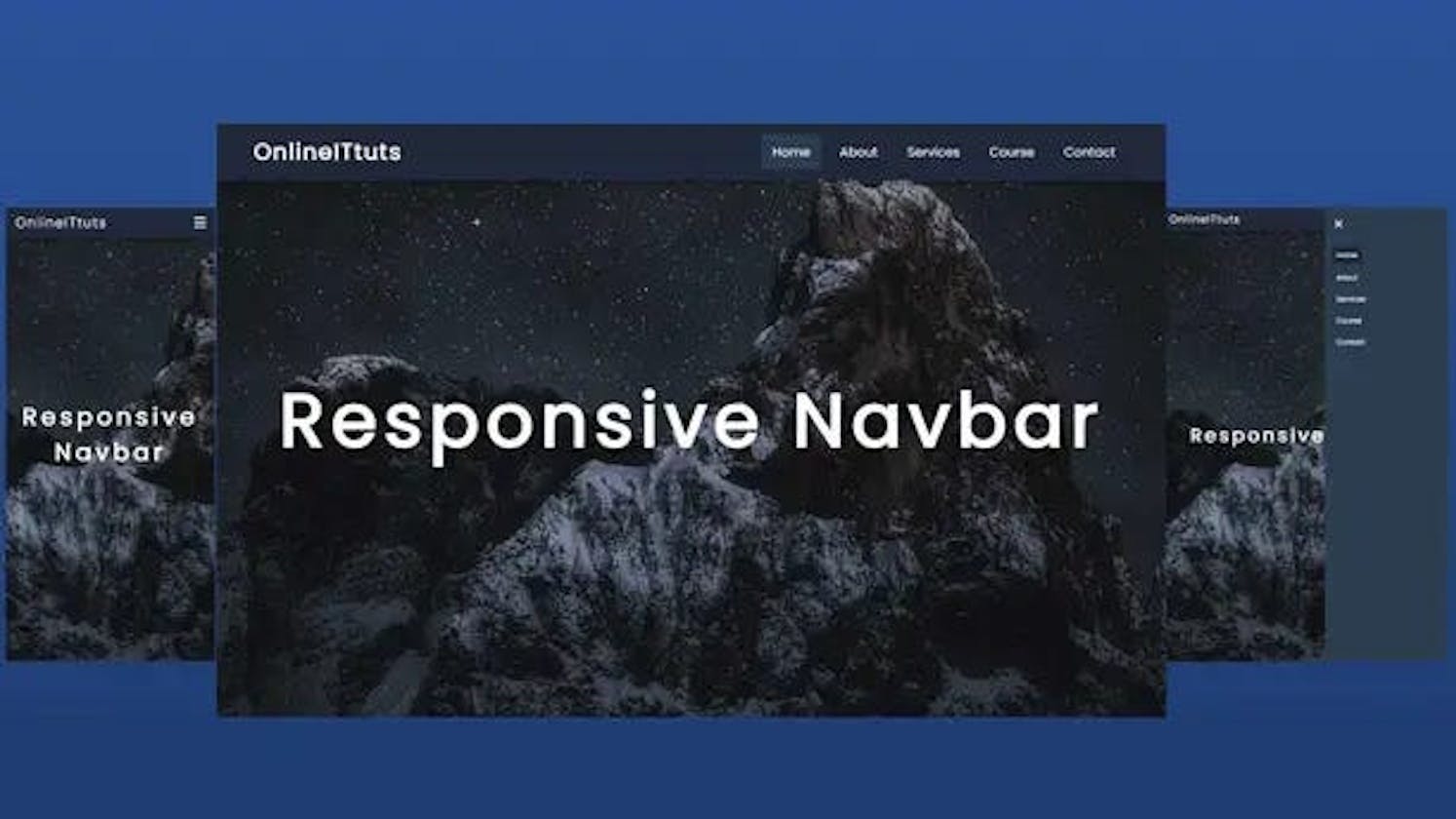 How to Make a Responsive Navbar in HTML CSS