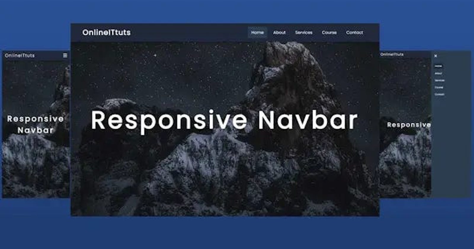 How to Make a Responsive Navbar in HTML CSS