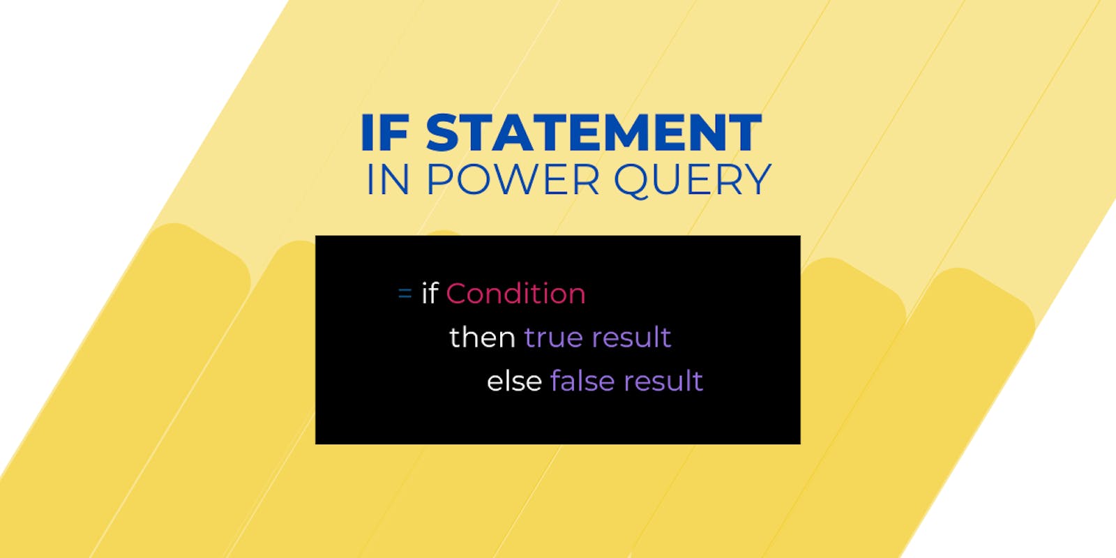 IF Statement using Power Query