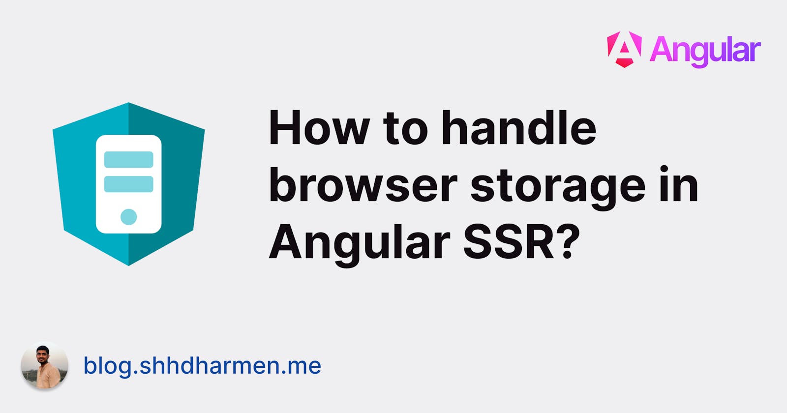 How to handle browser storage in Angular SSR?