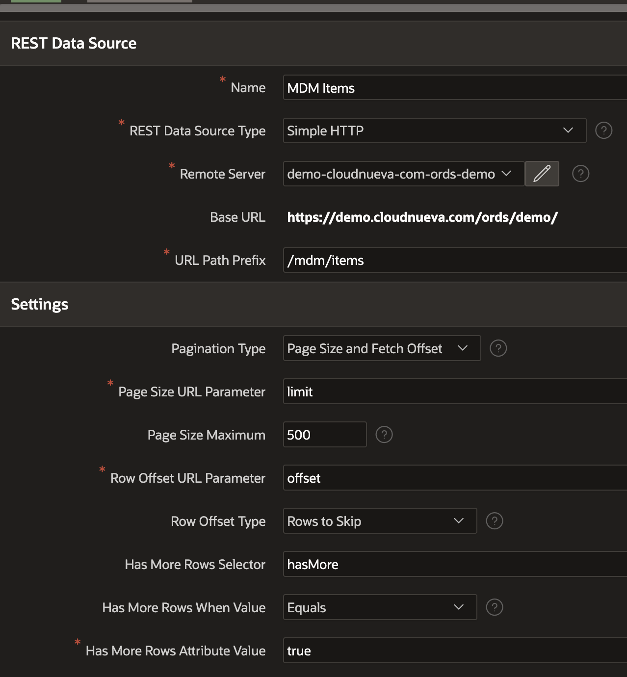 APEX REST Data Source 1