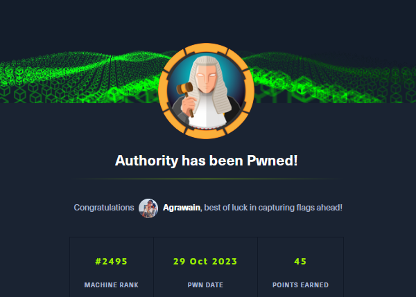 Authority | HTB PWNED