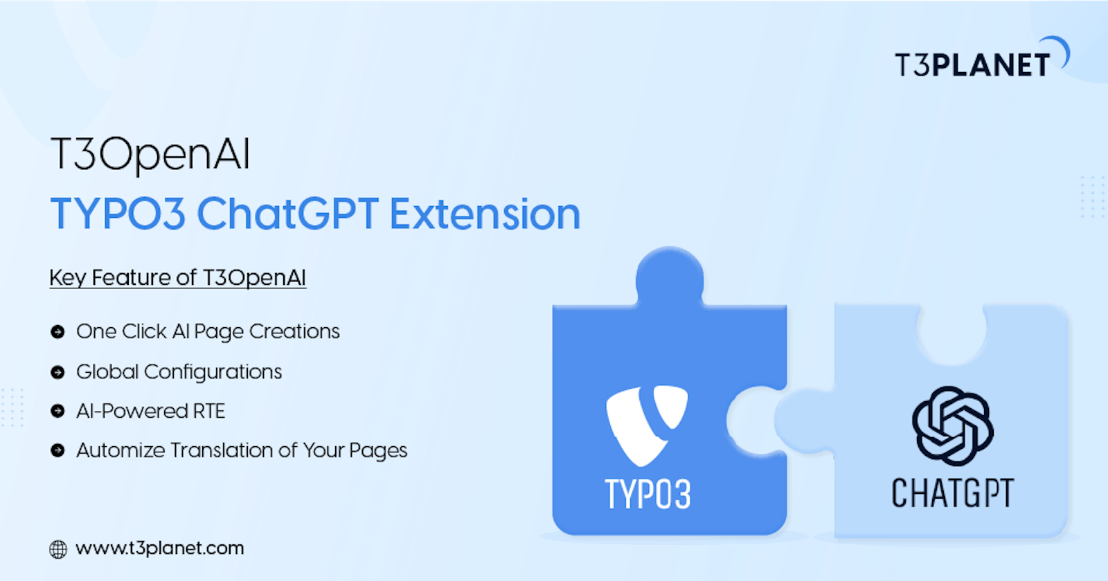 T3OpenAI - TYPO3 ChatGPT Extension