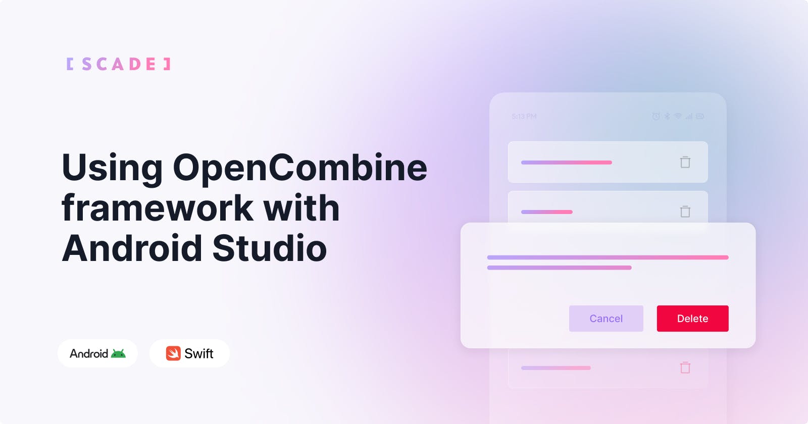 How to use the OpenCombine framework with Android Studio