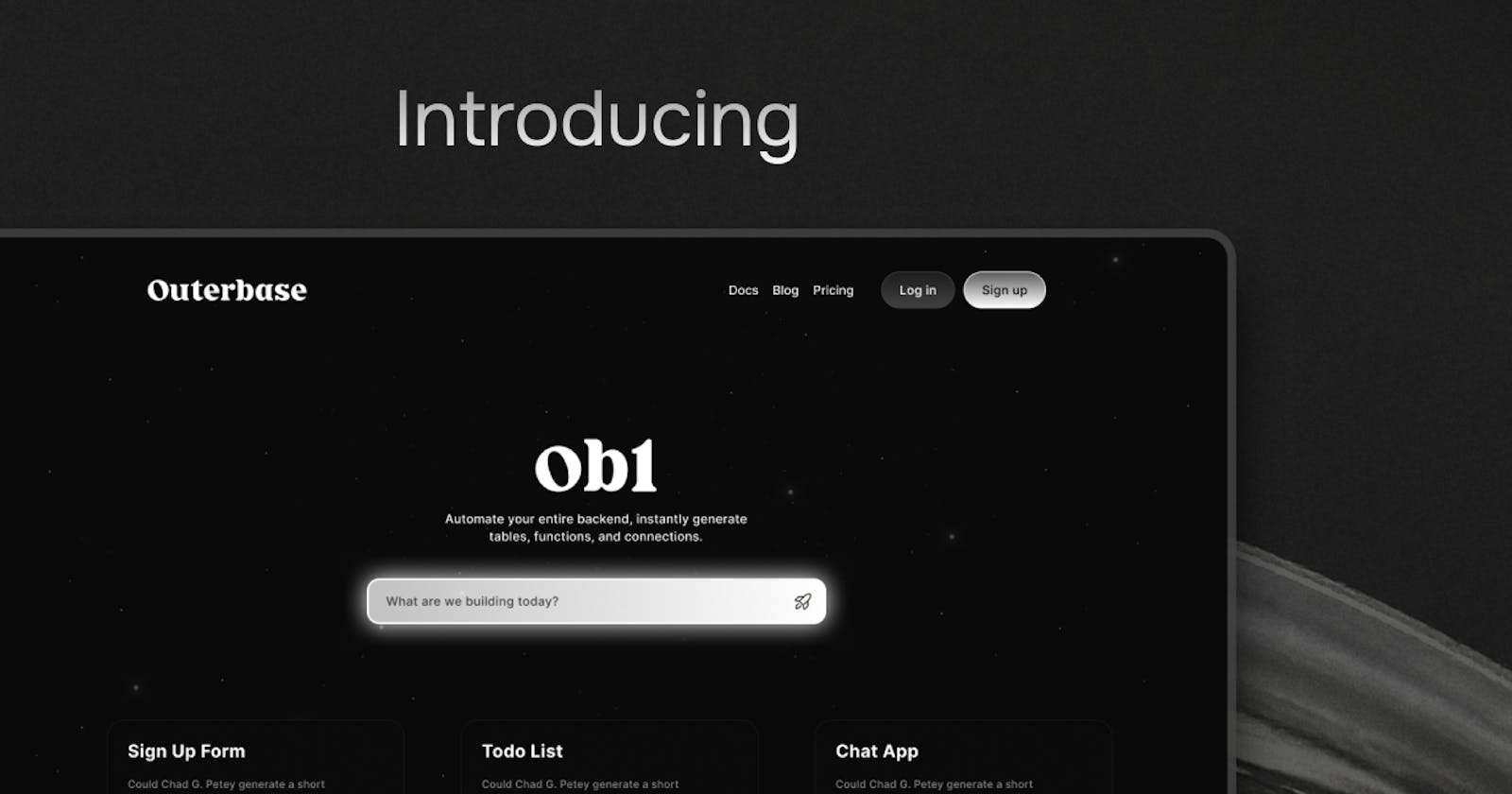 Introducing ob1: Generative backends