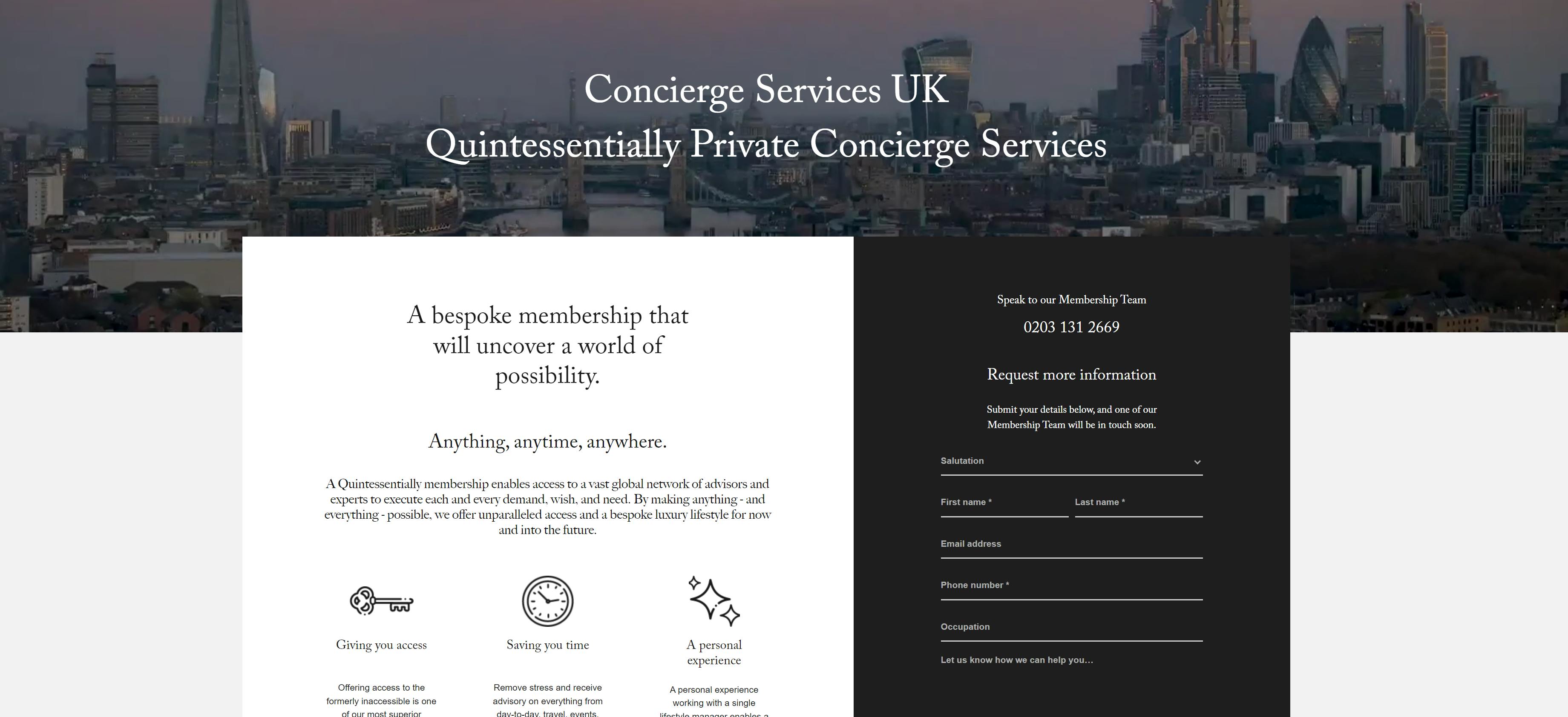 travel concierge service means