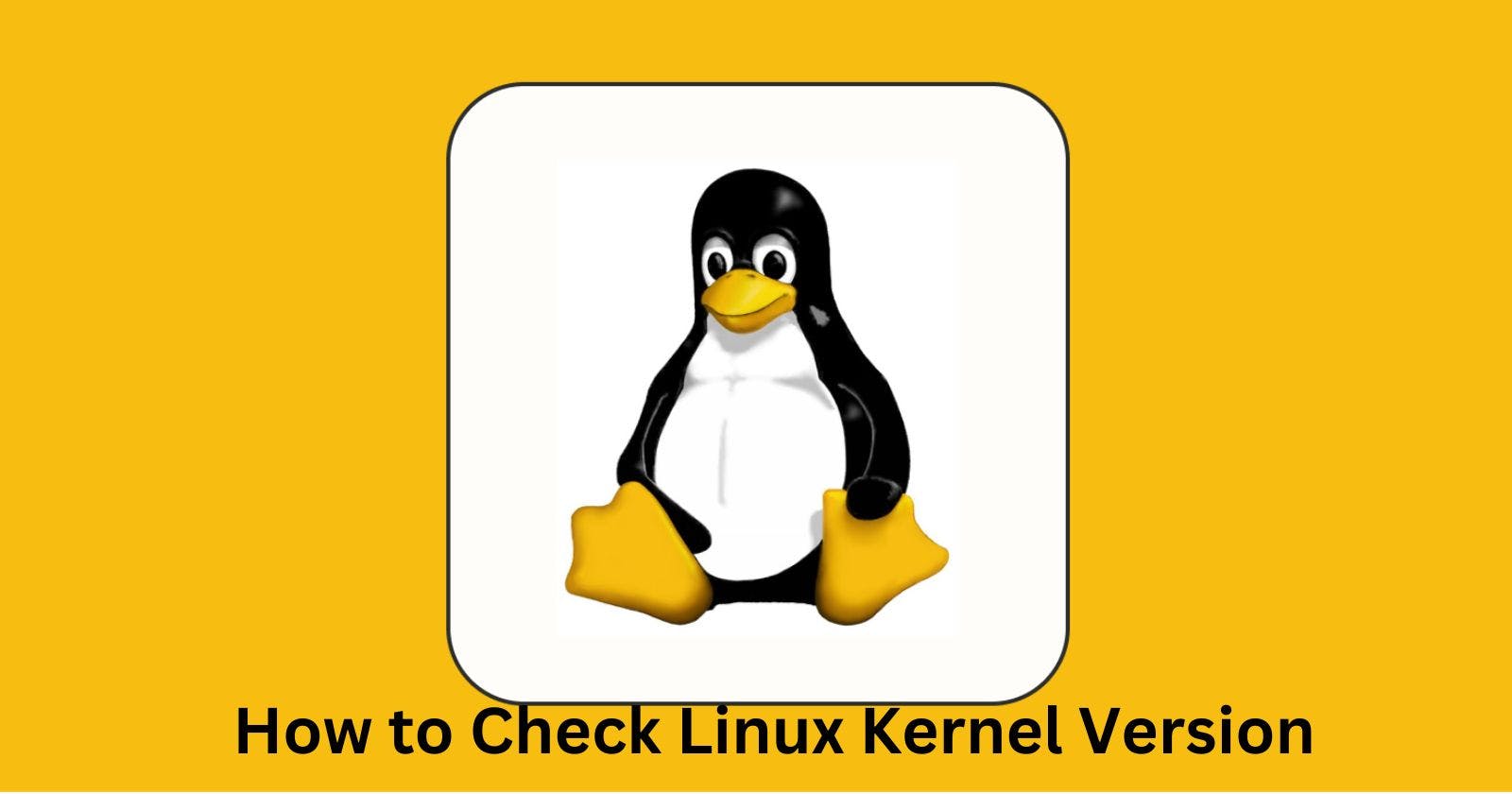 How to Check Linux Kernel Version