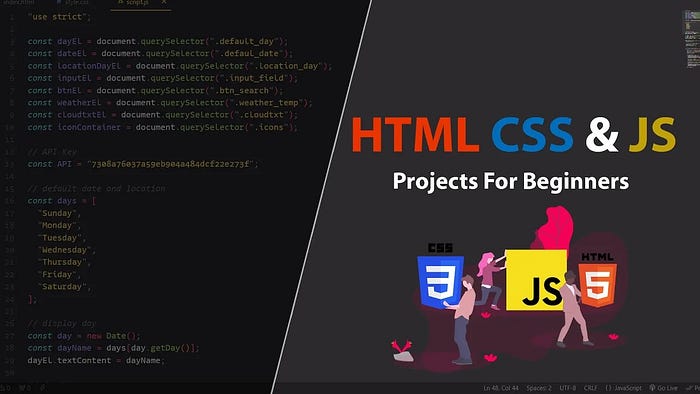 HTML, CSS, and JavaScript Project for Beginners