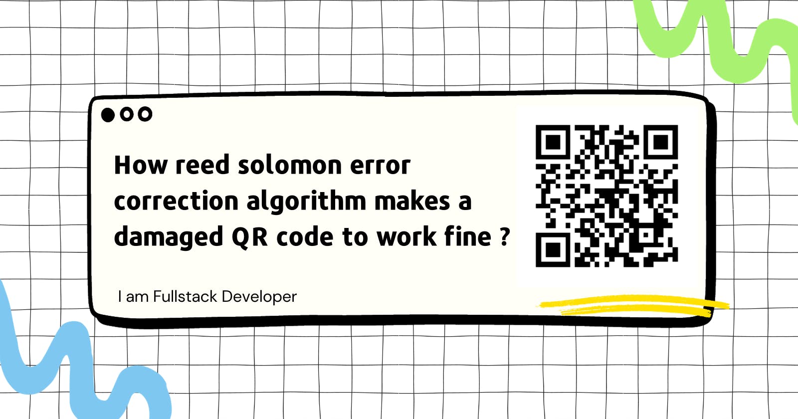 How reed solomon error correction algorithm makes a damaged QR code to work fine ?