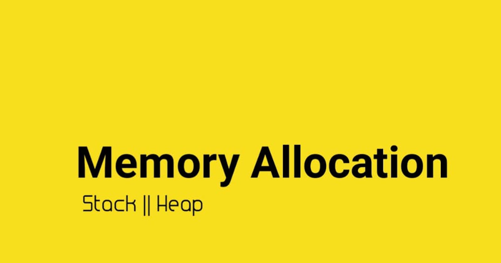 Memory Allocation in Javascript.