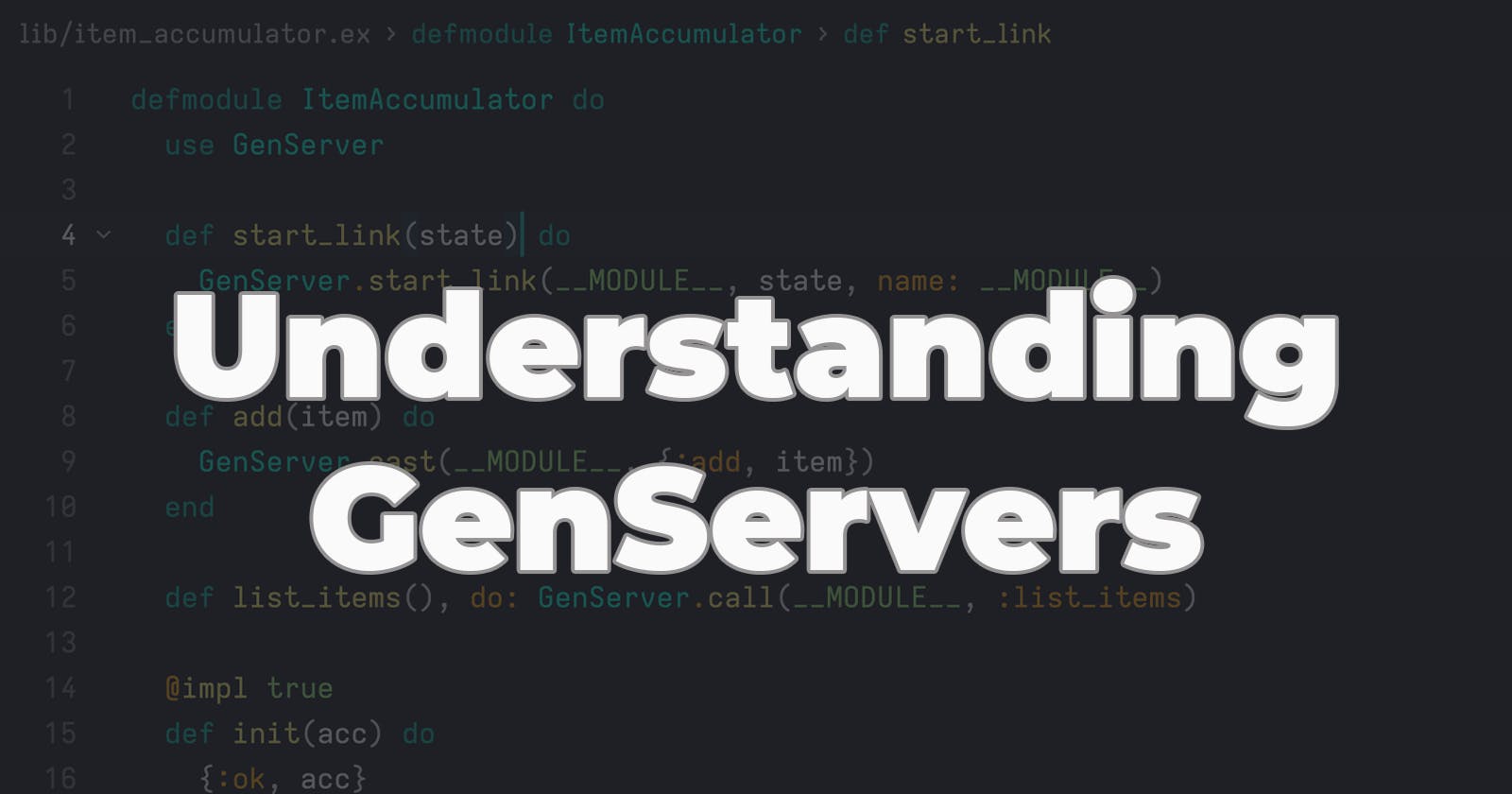 Understanding GenServers