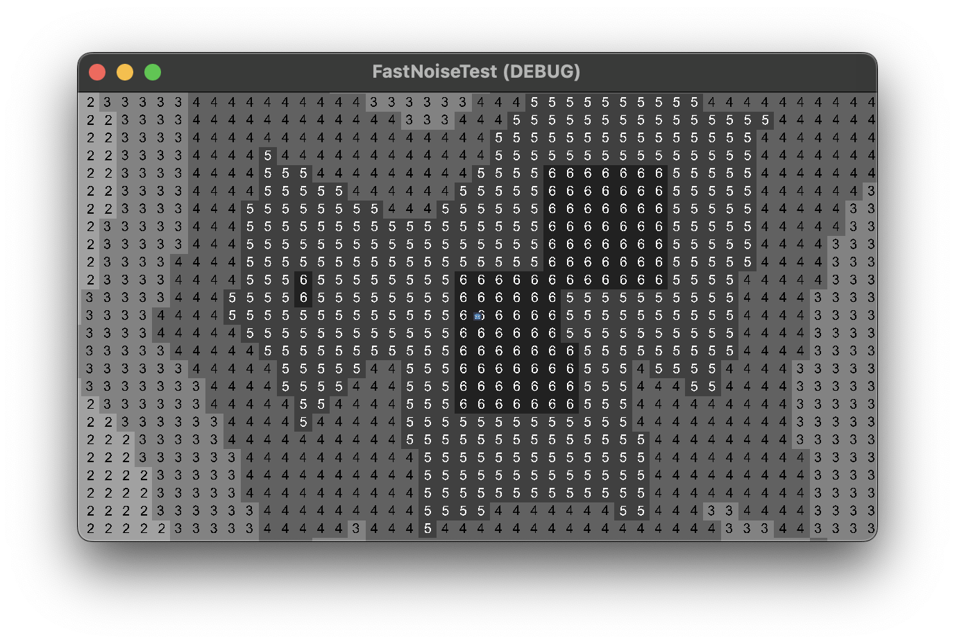 Procedural generated map with the FastNoiseLite library