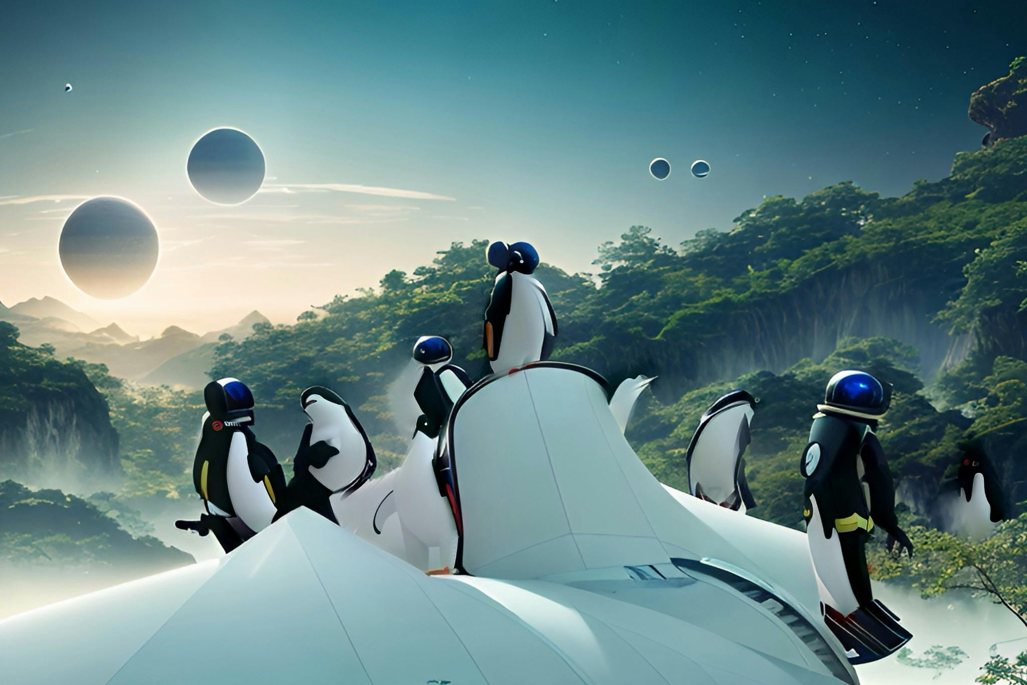 Palmer Penguins in Space