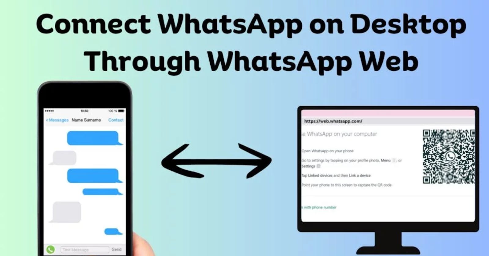 Connect WhatsApp on a Desktop