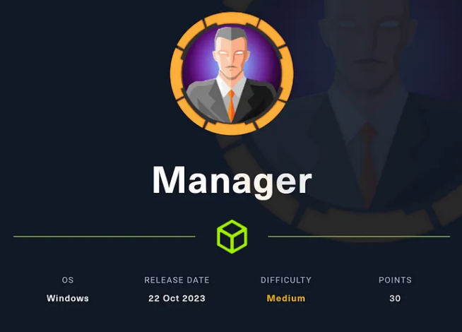 Manager HTB Writeup / Walkthrough