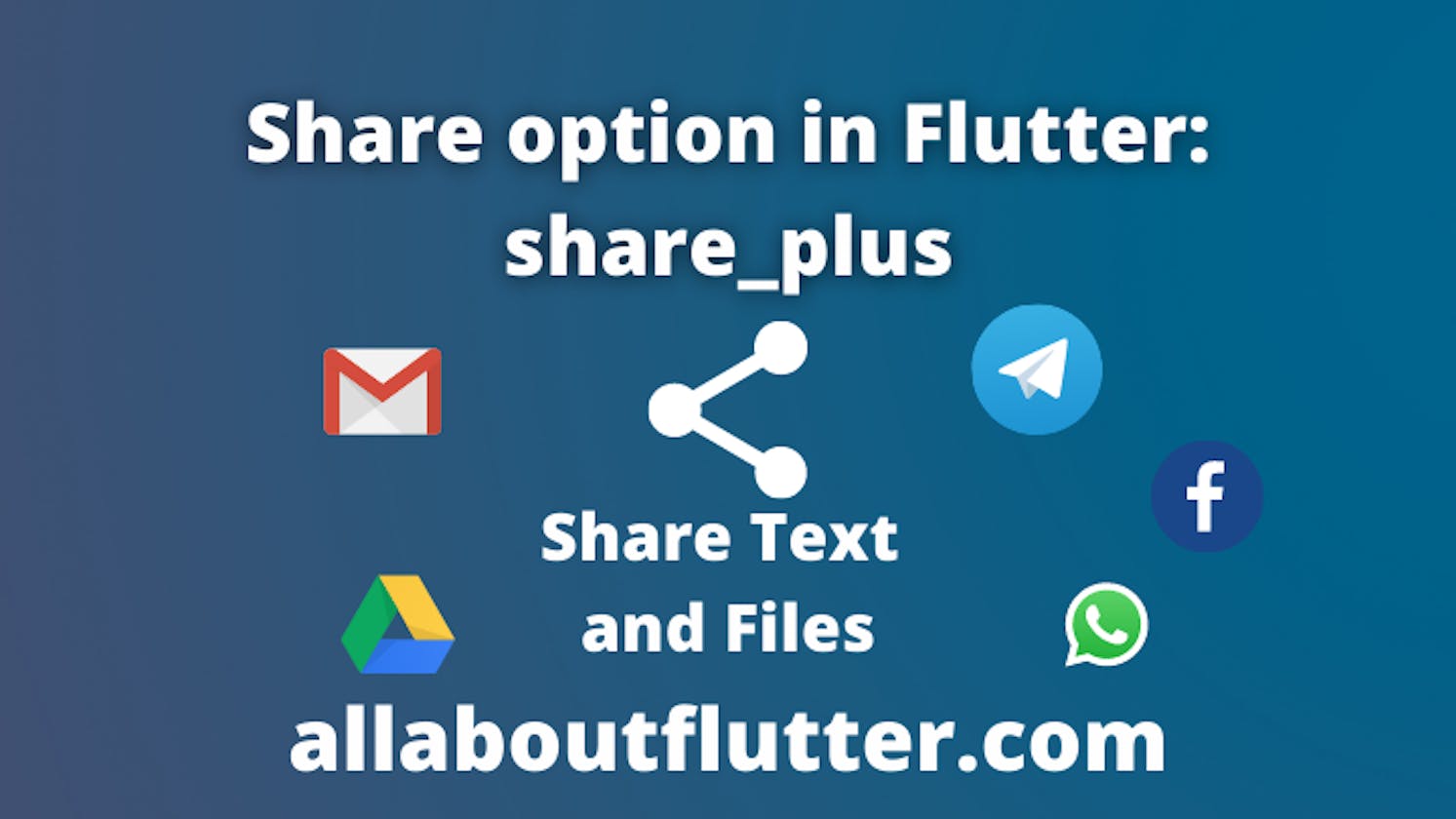 Share option in Flutter: share_plus