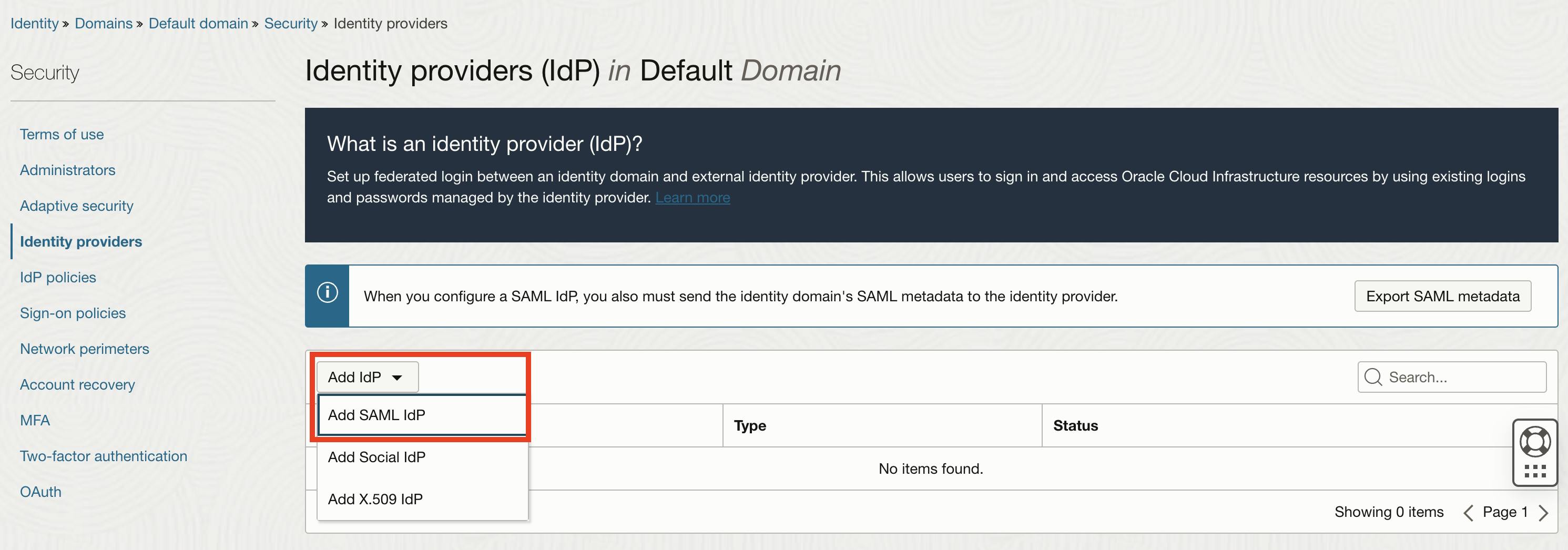 Single Sign-On between OCI and a third-party Identity Provider like ...