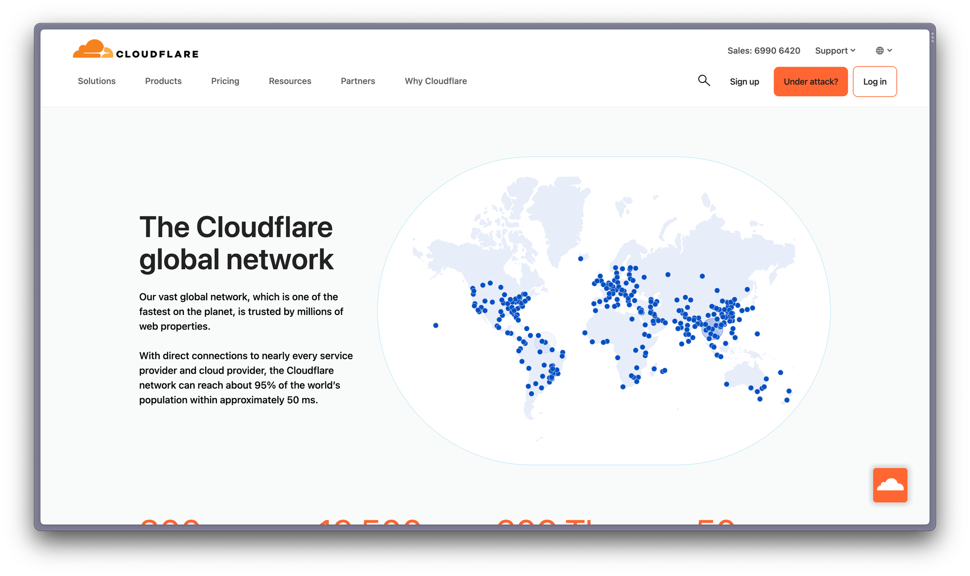 Edge note locations based on the Cloudflare network