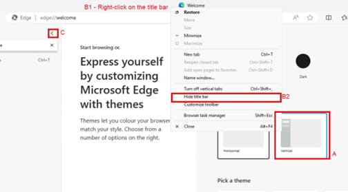 Instructions previously mentioned on how to enable Brian's custom Edge experience.