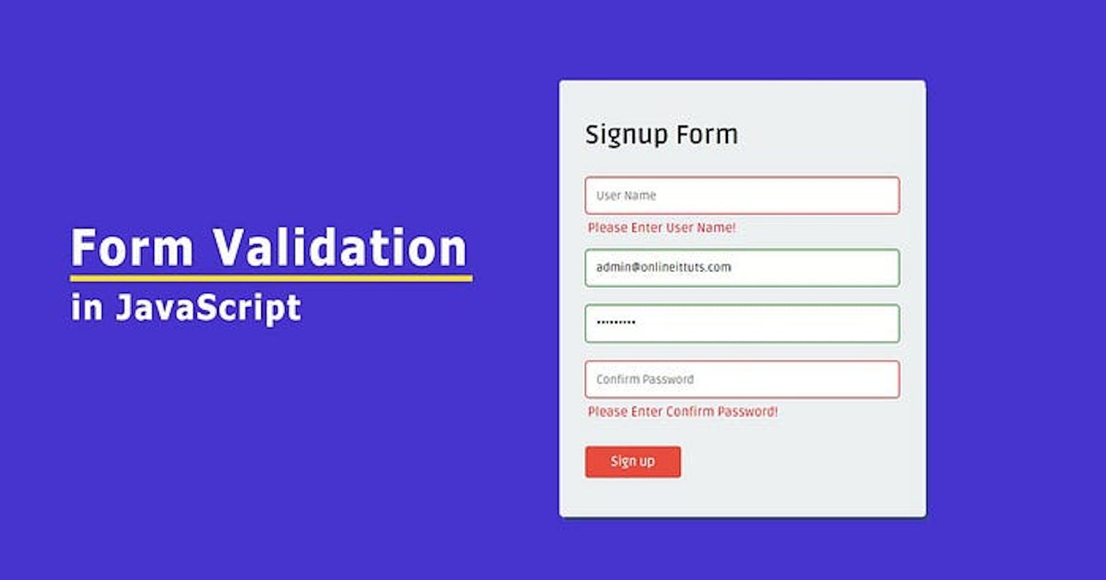 Form Validation in JavaScript