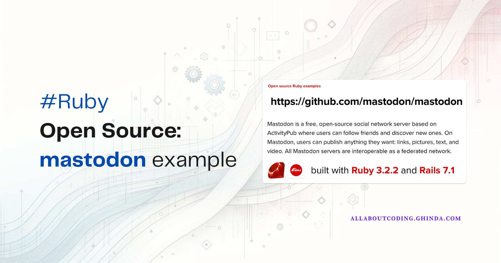 Ruby on Rails Open Source: Mastodon