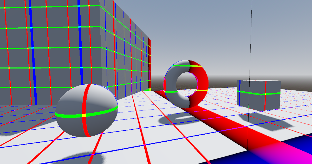 Godot Post-Processing Reference Grid Shader