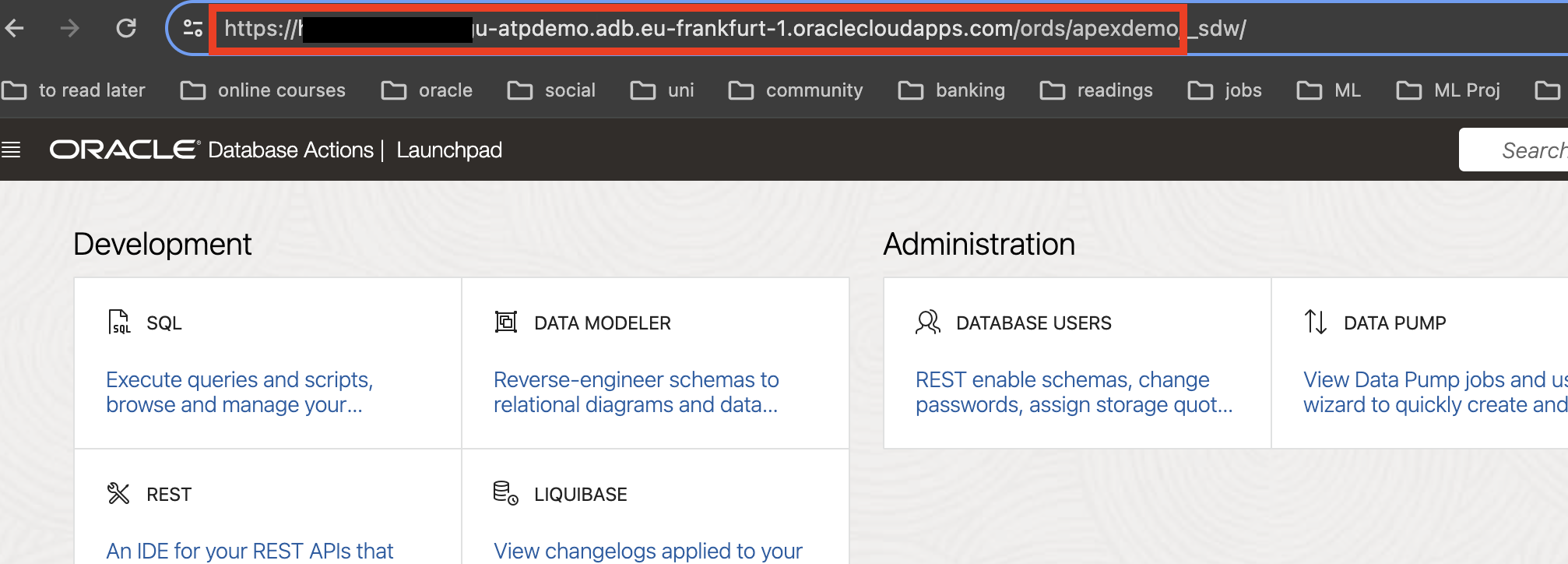 sqldev web: securing restful services in oracle... Using REST-enabled SQL in OCI Autonomous DB for On-Premise APEX ...