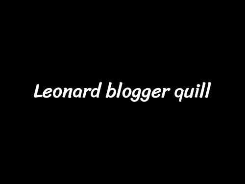 Leonard Dinh Kieu's Eloquent Quill