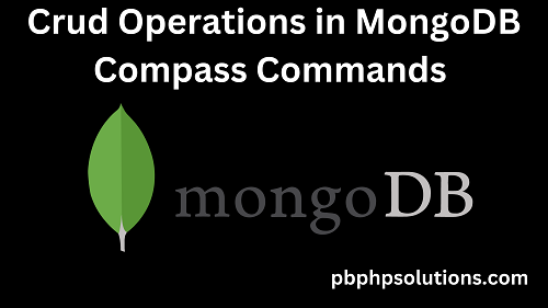 Crud Operations in MongoDB Compass Commands with Examples