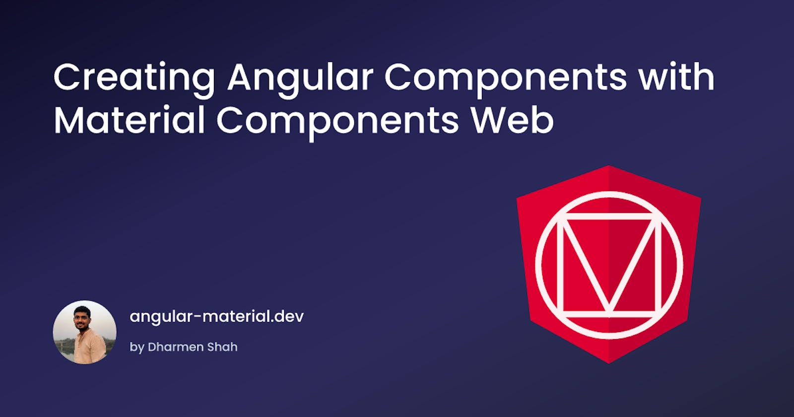 Course Announcement: Creating Angular Components with Material Components Web