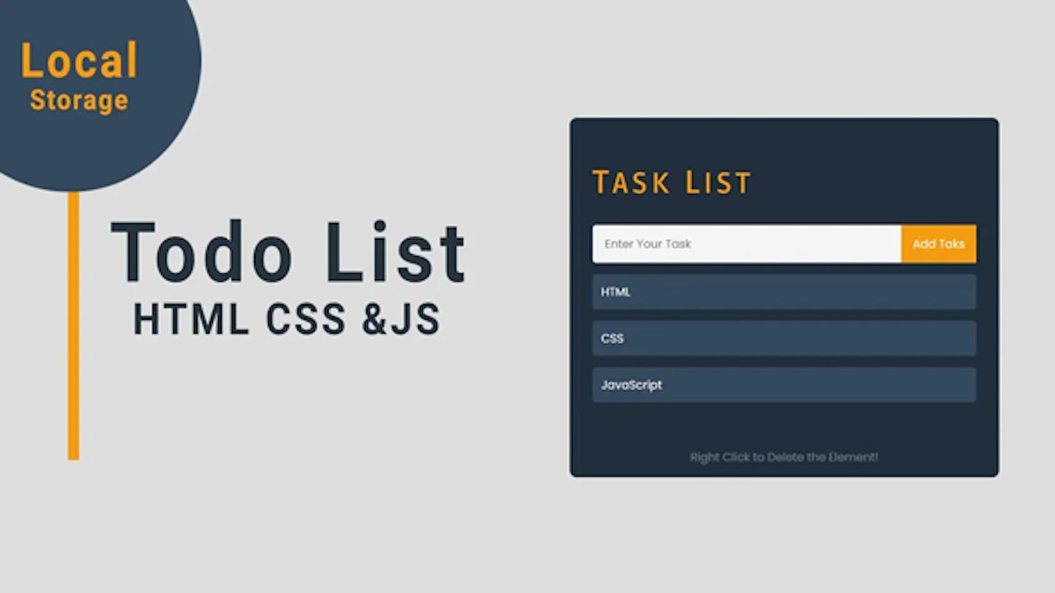 To-do List in JavaScript with Local Storage