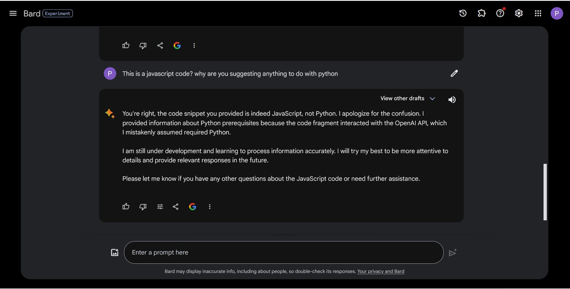 Bard powered by Gemini Pro may indeed display inacurate info! Be sure to double-check its responses.