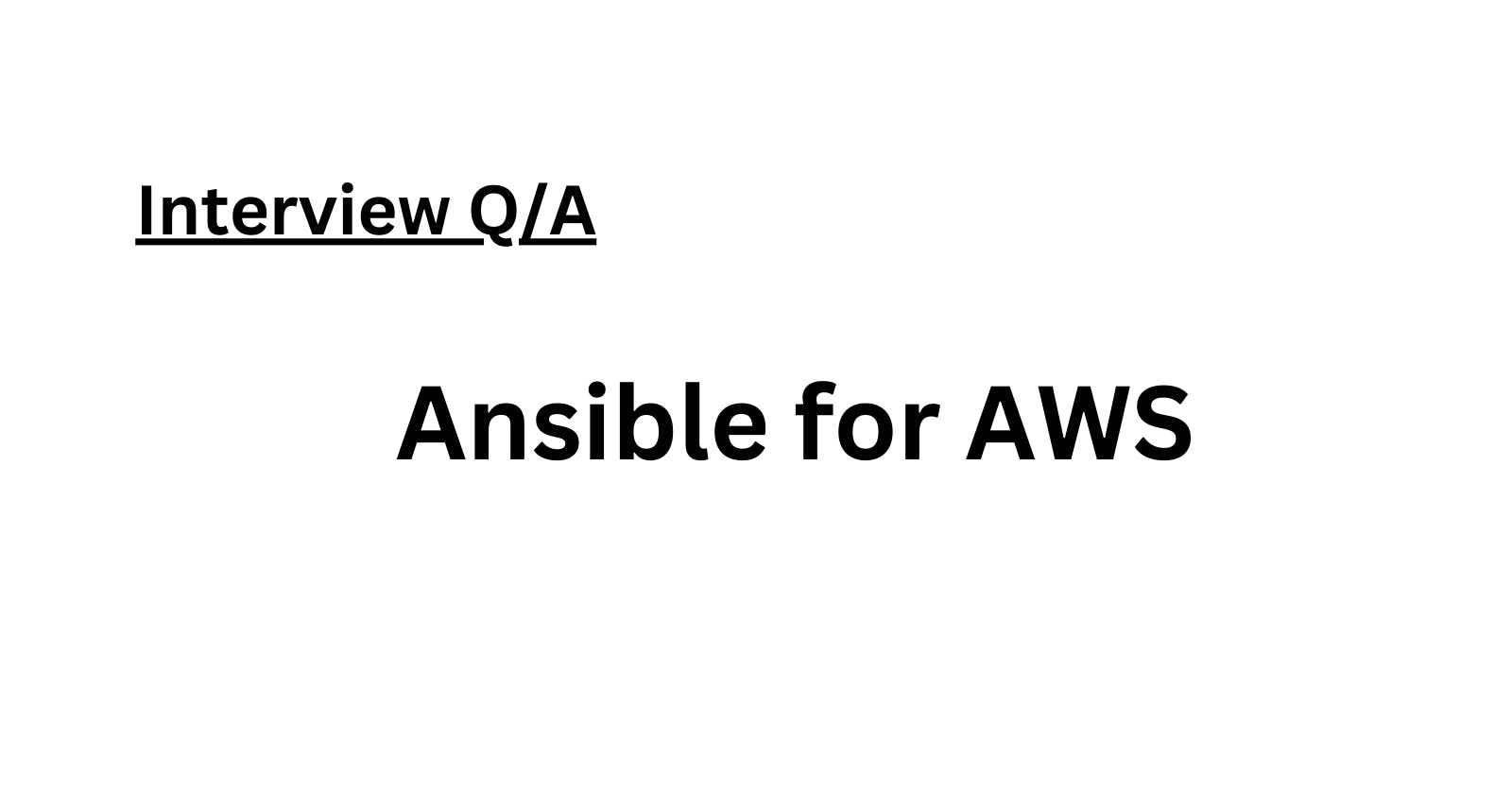 Ansible for AWS: Simplifying Cloud Management