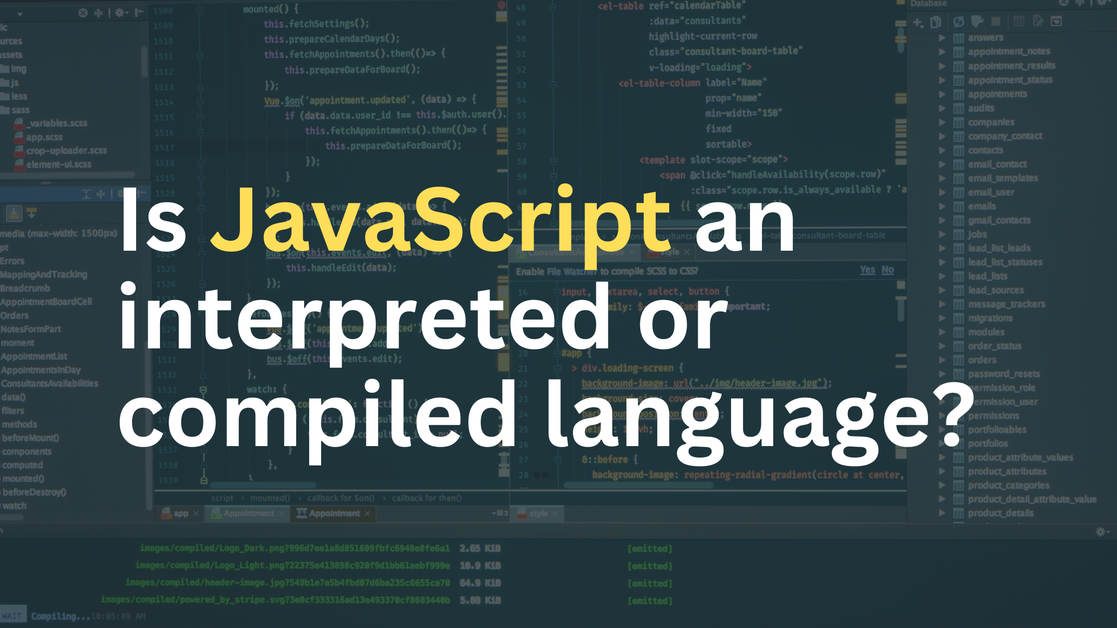 Is JavaScript an interpreted or compiled language?