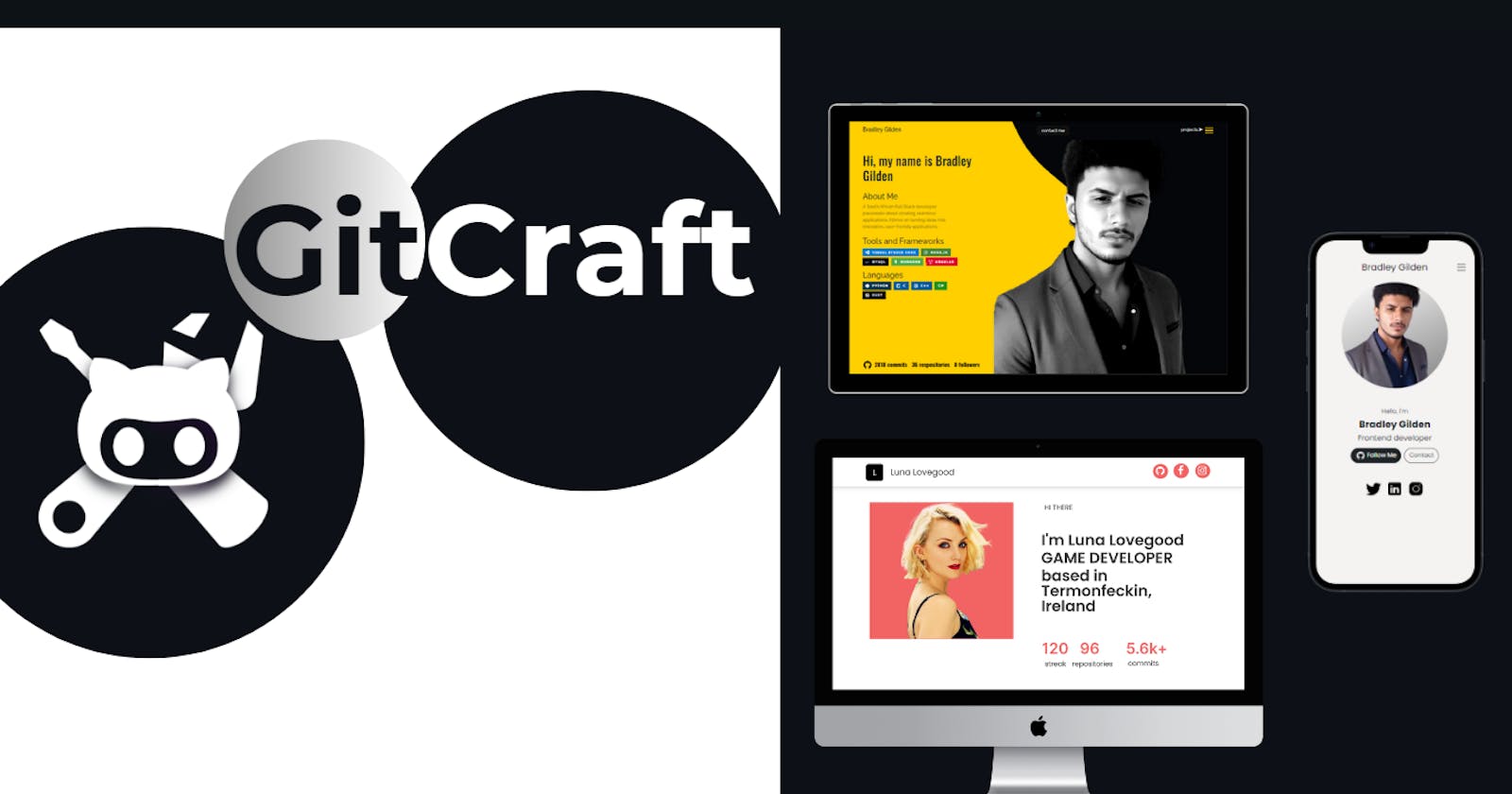GitCraft - A portfolio website generator
