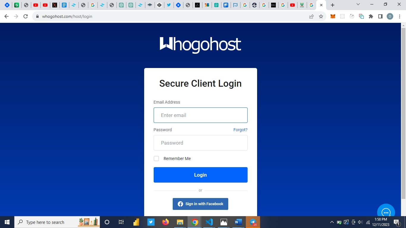 Logging into your cpanel shared Hosting server